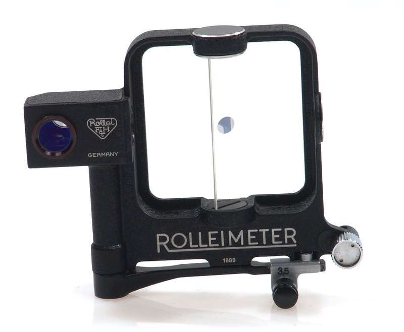 ROLLEIFLEX TLR CAMERA ROLLEIMETER IN LEATHER CASE MINT