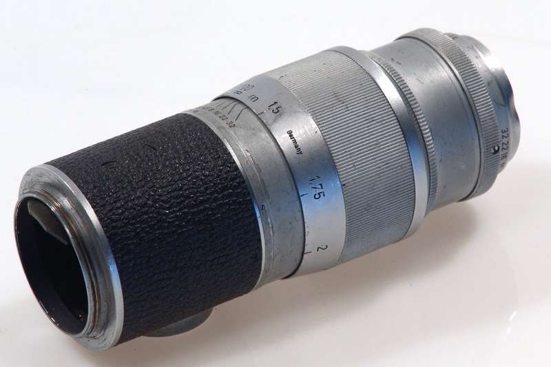 LEICA 135mm f4 HEKTOR LENS M39 SCREW LSM USED f=13.5cm