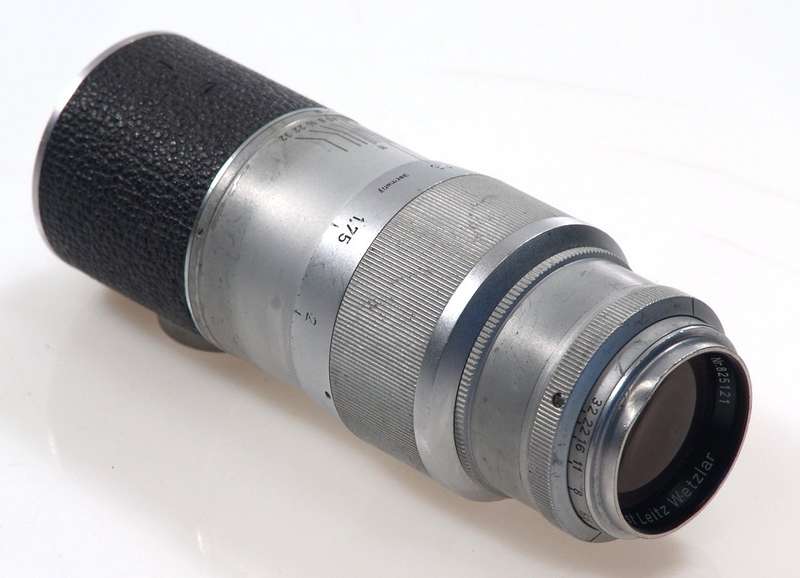 LEICA 135mm f4 HEKTOR LENS M39 SCREW LSM USED f=13.5cm