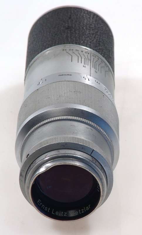 LEICA 135mm f4 HEKTOR LENS M39 SCREW LSM USED f=13.5cm