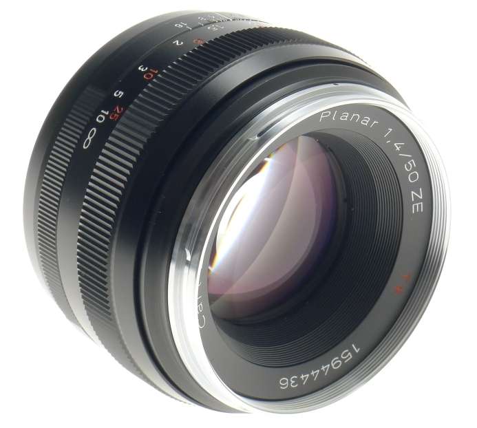 CANON ZEISS PLANAR T* 1.4/50mm ZE MOUNT f=50mm MINT- SLR CAMERA FAST PRIME LENS