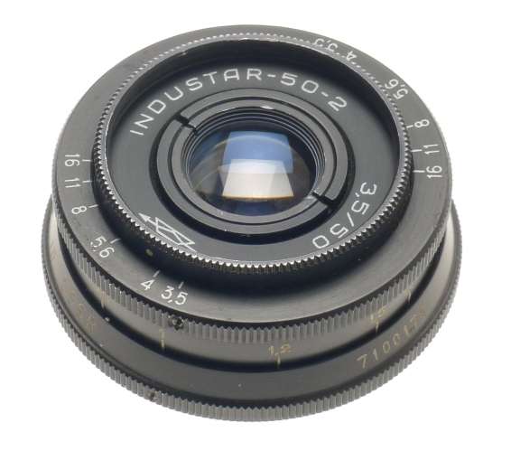 RUSSIAN M42 SCREW MOUNT RANGEFINDER CAMERA 1:3.5/50mm LENS INDUSTAR-50-2 f=50mm