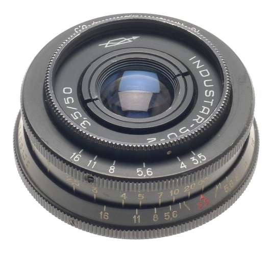 RUSSIAN M42 SCREW MOUNT RANGEFINDER CAMERA 1:3.5/50mm LENS INDUSTAR-50-2 f=50mm