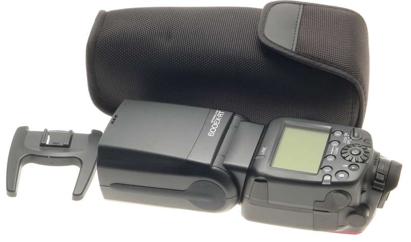 NEW SPEEDLITE CANON 600EX-RT SLR DIGITAL CAMERA FLASH BOUNCE CASE STAND COMPLETE