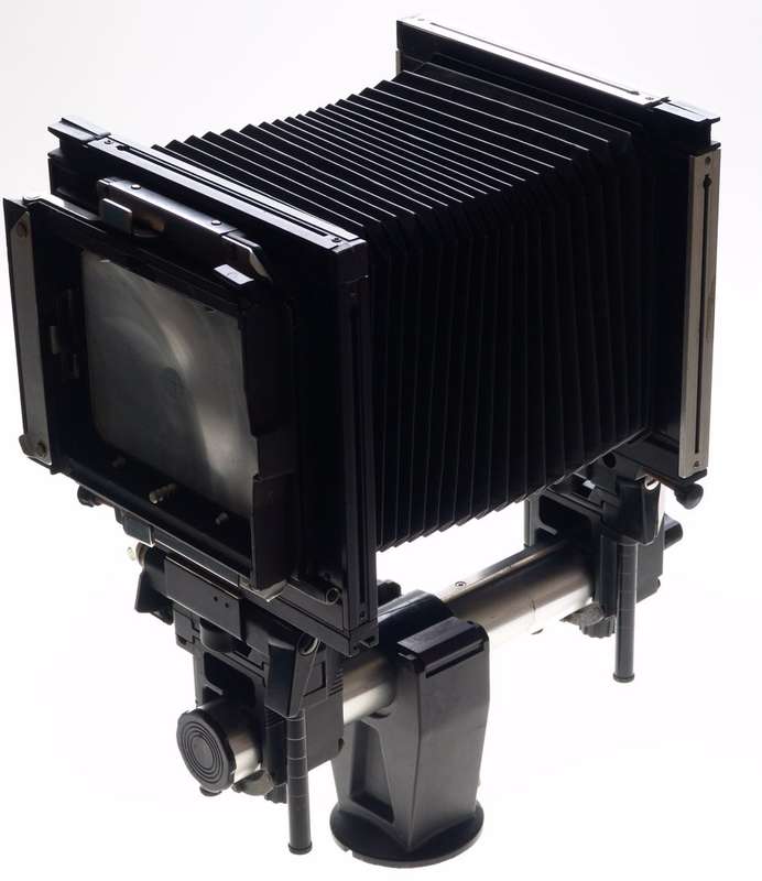 SINAR F LARGE FORMAT 4x5 BELLOWS MONORAIL BLACK FILM CAMERA NO LENS EXCELLENT NR