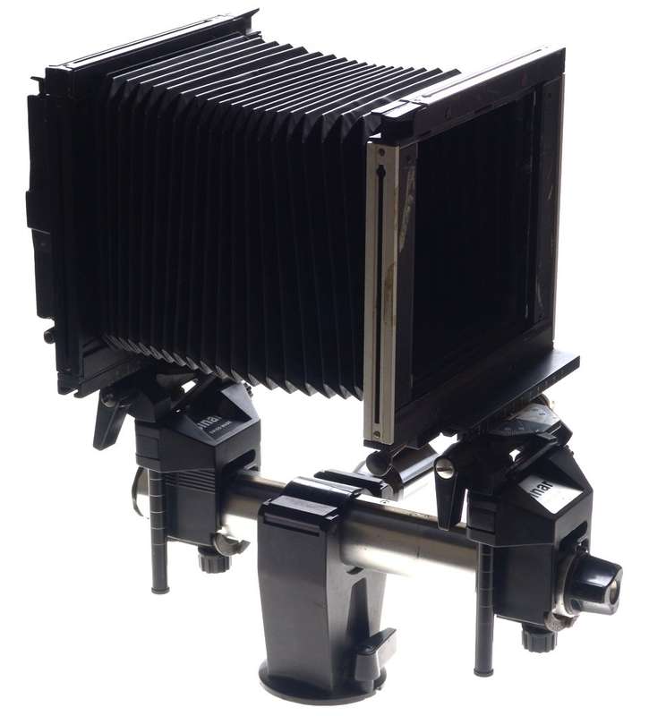 SINAR F LARGE FORMAT 4x5 BELLOWS MONORAIL BLACK FILM CAMERA NO LENS EXCELLENT NR