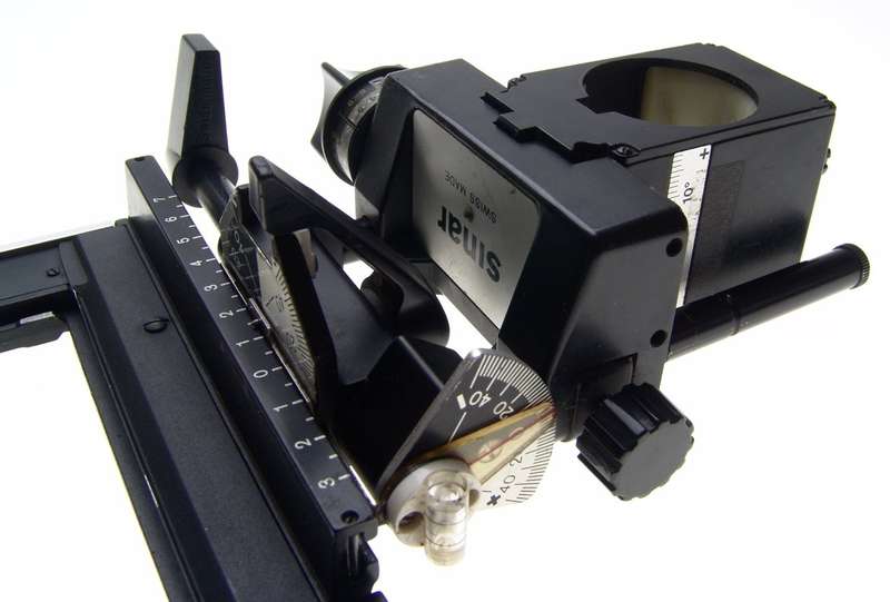 SINAR F FOCUSSING REAR STANDARD MONORAIL LARGE FORMAT CAMERA 4x5 BLACK ACCESSORY