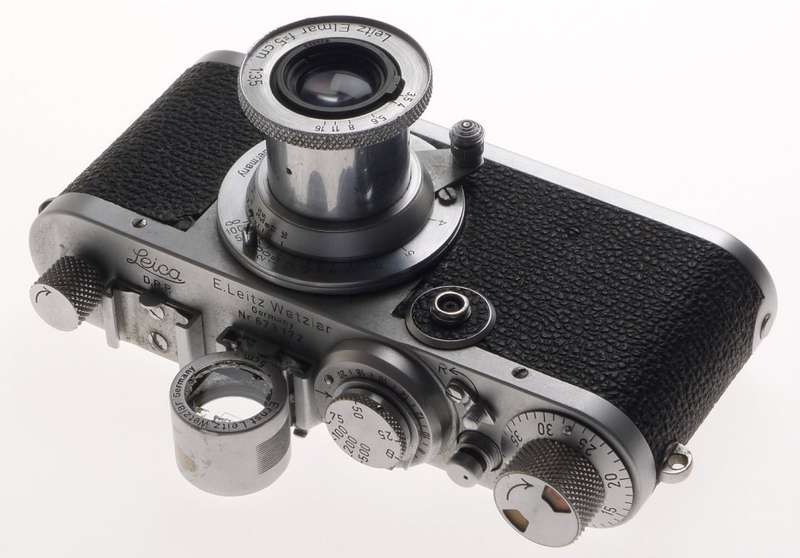 LEICA If RANGEFINDER CAMERA 1f LEITZ ELMAR f=5cm 1:3.5 LENS 50mm FINDER USED NR