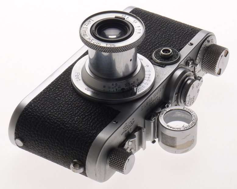 LEICA If RANGEFINDER CAMERA 1f LEITZ ELMAR f=5cm 1:3.5 LENS 50mm FINDER USED NR