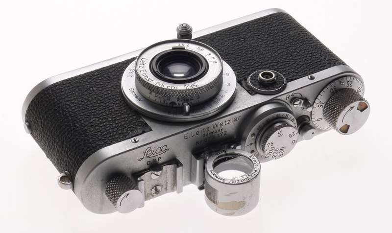 LEICA If RANGEFINDER CAMERA 1f LEITZ ELMAR f=5cm 1:3.5 LENS 50mm FINDER USED NR