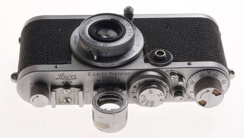 LEICA If RANGEFINDER CAMERA 1f LEITZ ELMAR f=5cm 1:3.5 LENS 50mm FINDER USED NR
