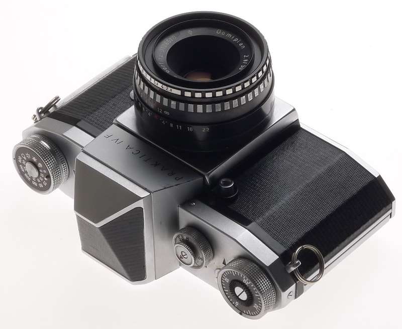 PRAKTICA IV F CHROME SLR 35mm CAMERA MEYER-OPTIK DOMIPLAN 2.8/50mm GOERLITZ f=50