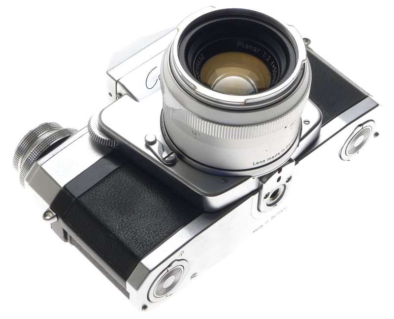 CASED CONTAREX SPECIAL ZEISS IKON RARE FILM CHROME CAMERA f=50mm PLANAR 1:2/50mm
