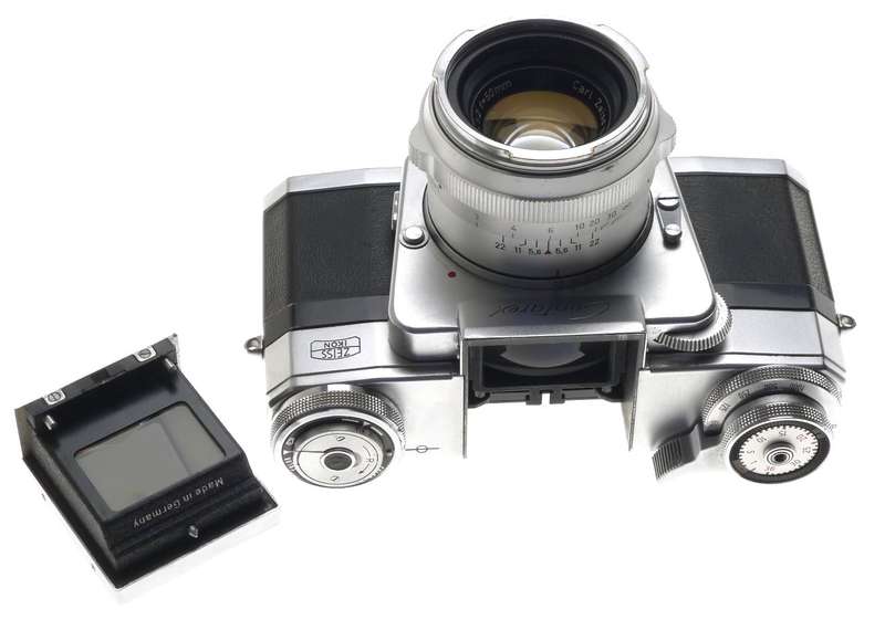 CASED CONTAREX SPECIAL ZEISS IKON RARE FILM CHROME CAMERA f=50mm PLANAR 1:2/50mm