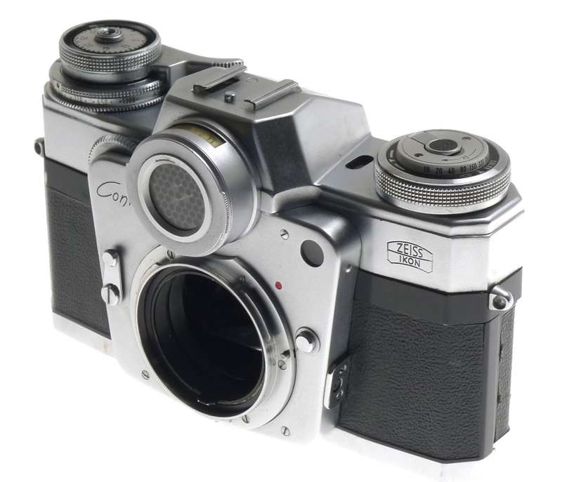 ZEISS IKON CHROME CONTAREX 35mm CAMERA BODY FILM BULLS EYE MODEL LIGHT METER NR