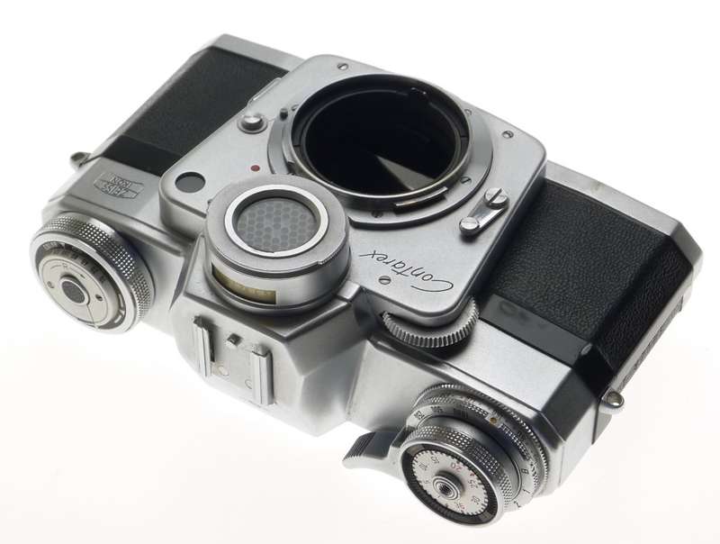 ZEISS IKON CHROME CONTAREX 35mm CAMERA BODY FILM BULLS EYE MODEL LIGHT METER NR