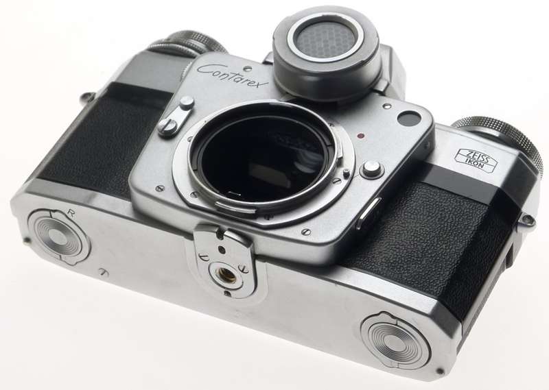 ZEISS IKON CHROME CONTAREX 35mm CAMERA BODY FILM BULLS EYE MODEL LIGHT METER NR
