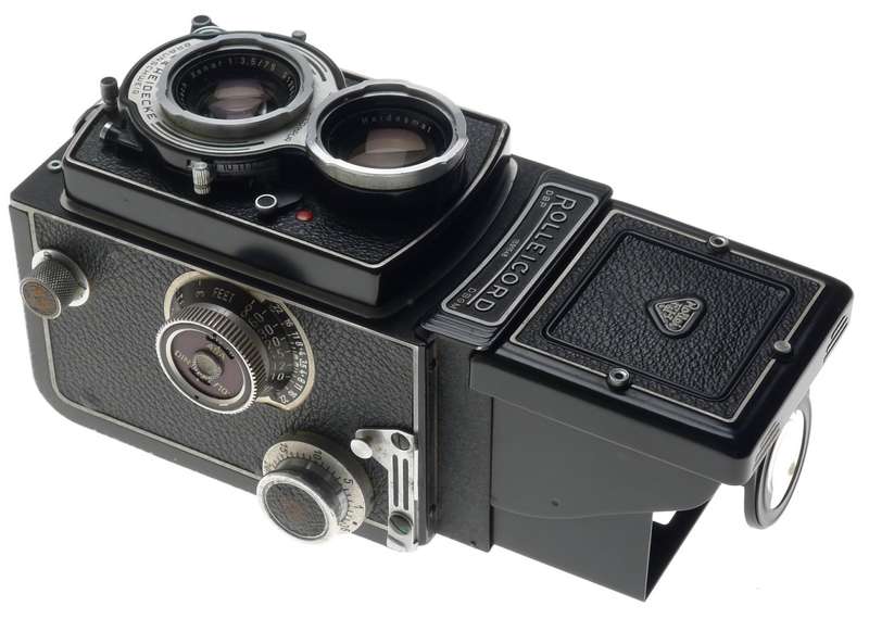 ROLLEICORD TLR CAMERA KIT XENAR 3.5/75mm ROLLEIKIN CASE HOOD CAP FILTER MANUALS