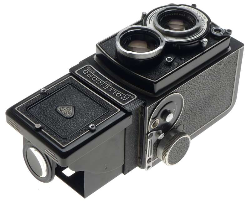 ROLLEICORD TLR CAMERA KIT XENAR 3.5/75mm ROLLEIKIN CASE HOOD CAP FILTER MANUALS