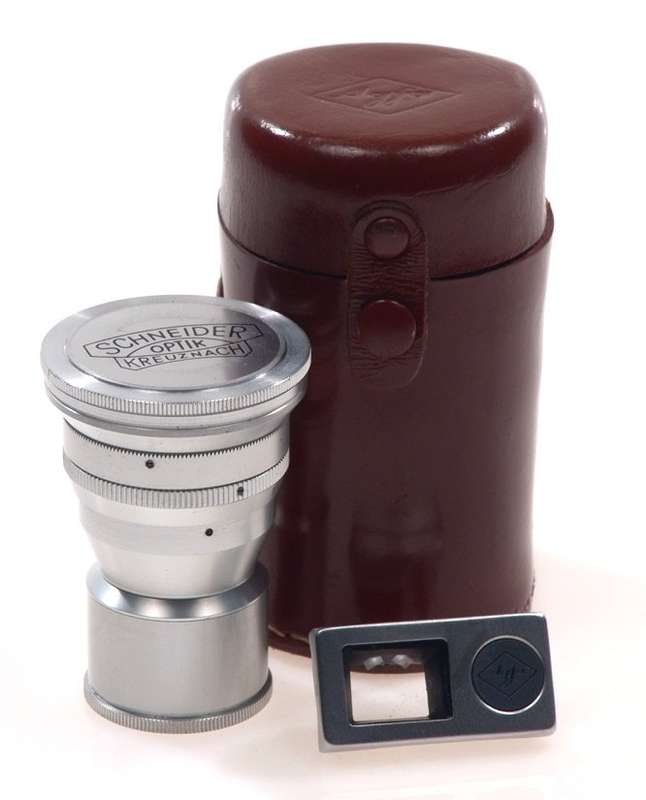 AGFA MOVEX 88 SCNEIDER CURTAR 0.5x FINDER CASE CAP MINT
