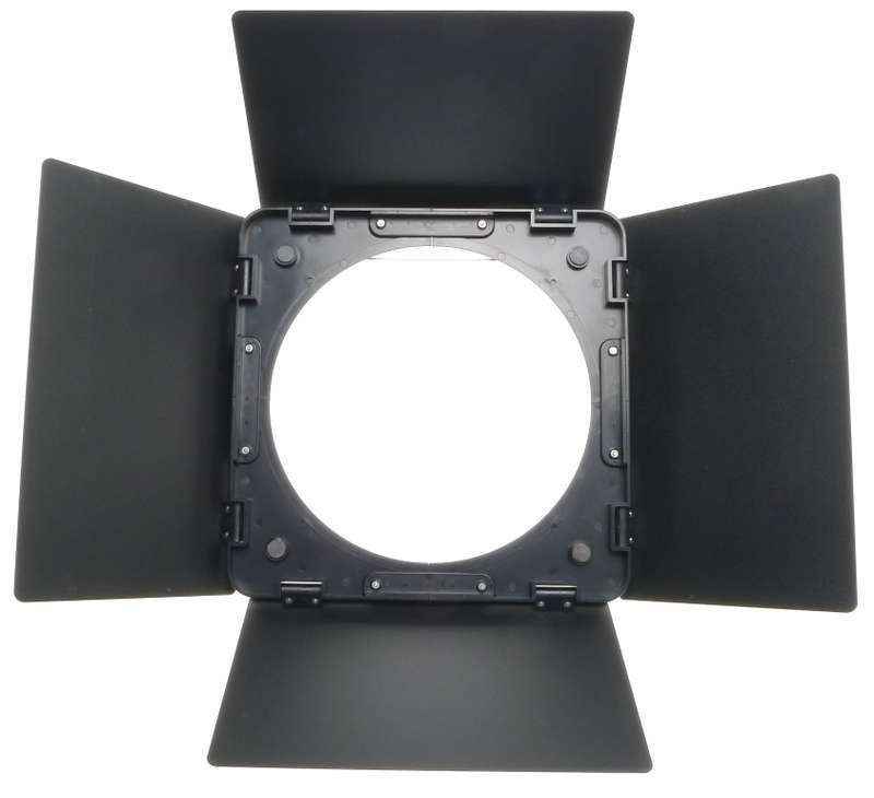 LARGE BLACK KOMPENDIUM HOODS FLIP OUT TYPE WITH FLAPS FOR LIGHTS 30cm SQUARE