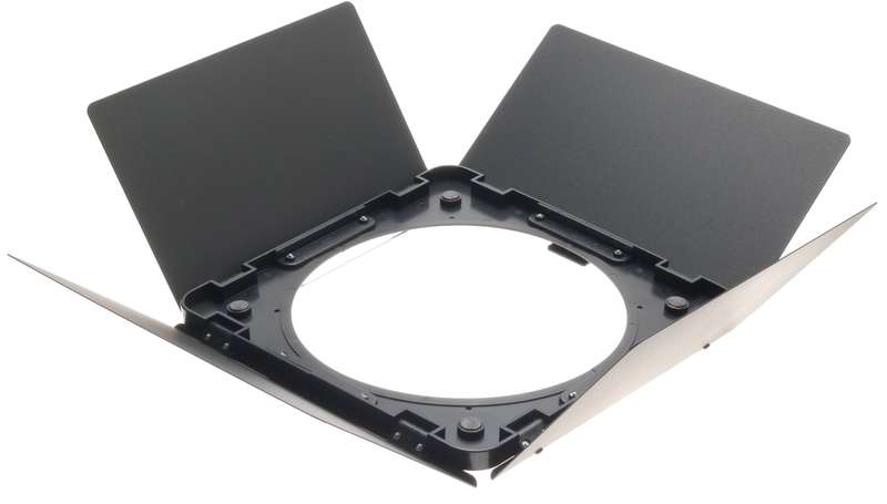 LARGE BLACK KOMPENDIUM HOODS FLIP OUT TYPE WITH FLAPS FOR LIGHTS 30cm SQUARE