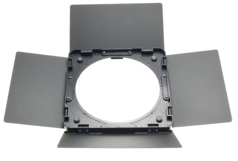 LARGE BLACK KOMPENDIUM HOODS FLIP OUT TYPE WITH FLAPS FOR LIGHTS 30cm SQUARE