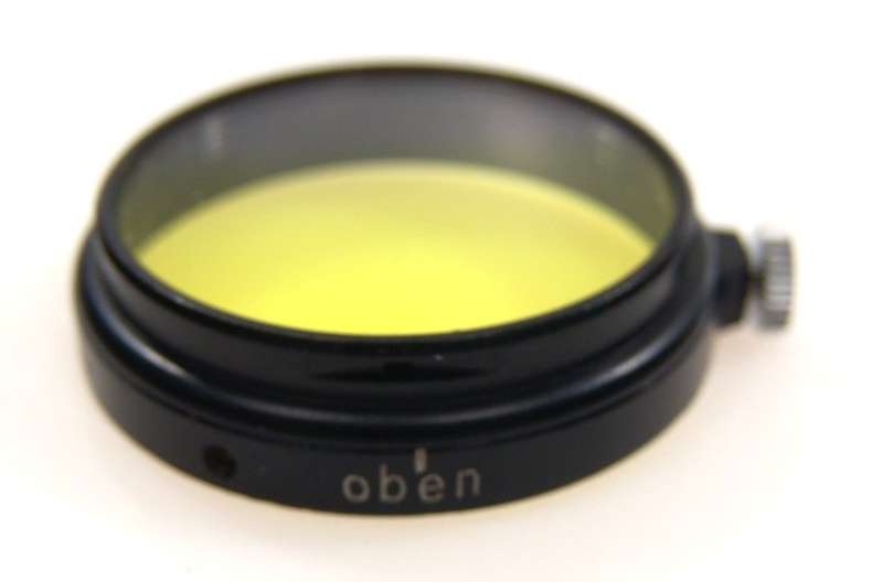 SLIP ON 36mm HALF YELLOW G.b. FILTER BLACK RARE LEICA