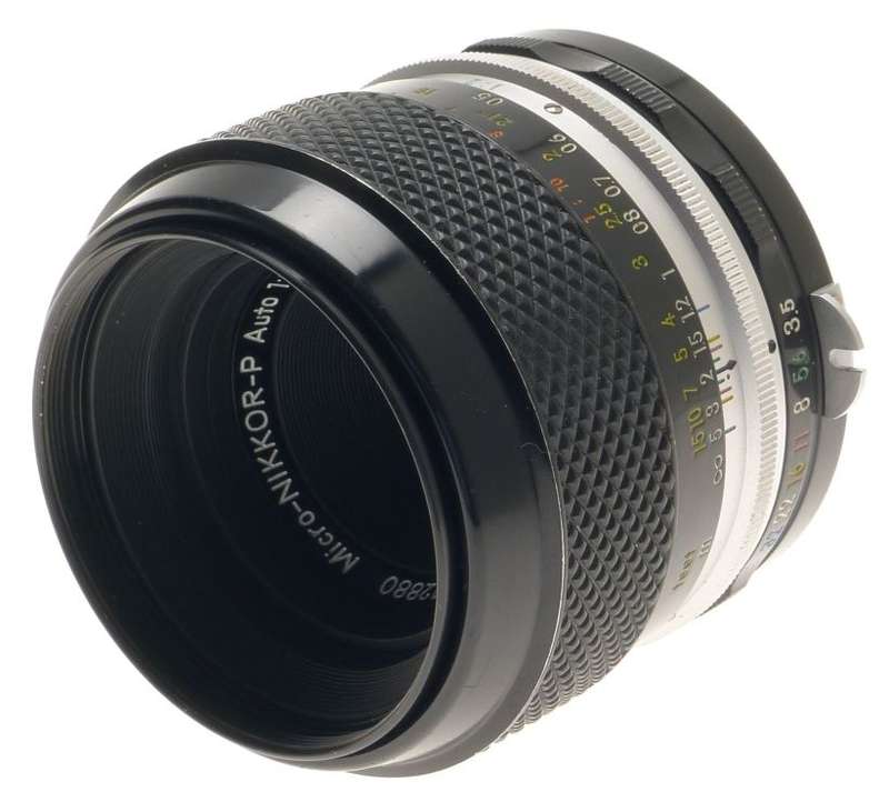 MICRO-NIKKOR-P AUTO 1:3.5/55 LENS NIKON F M2 ADAPTER f=55mm FILTER CAPS MANUAL