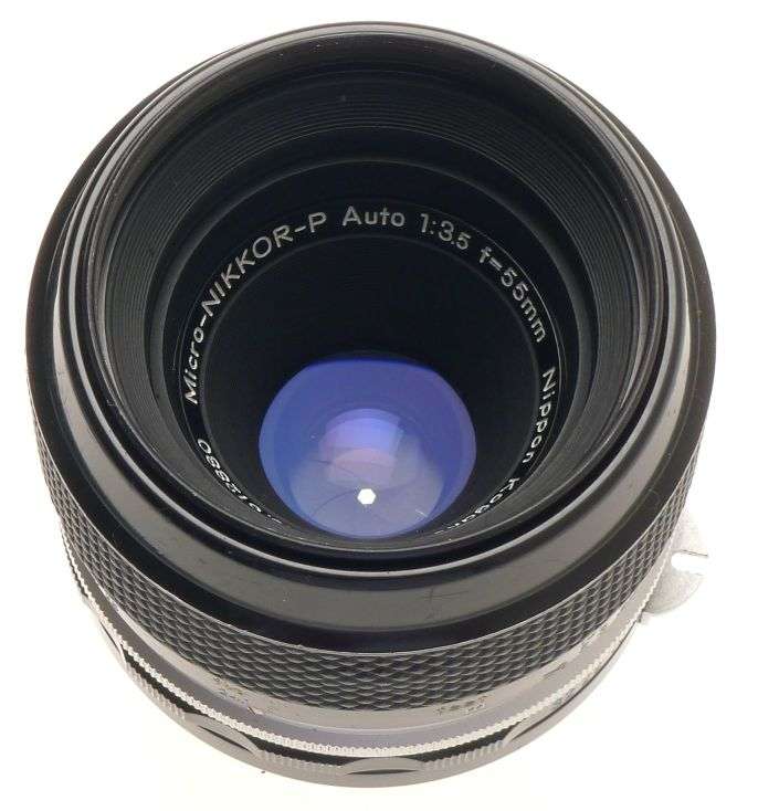 MICRO-NIKKOR-P AUTO 1:3.5/55 LENS NIKON F M2 ADAPTER f=55mm FILTER CAPS MANUAL