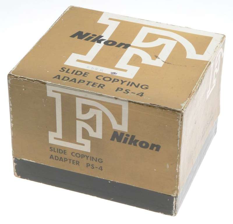 NIKON PS-4 SLIDE COPYING 35mm FILM CAMERA ATTACHMENT ADAPTER MINT FITS PB-4 PB-5