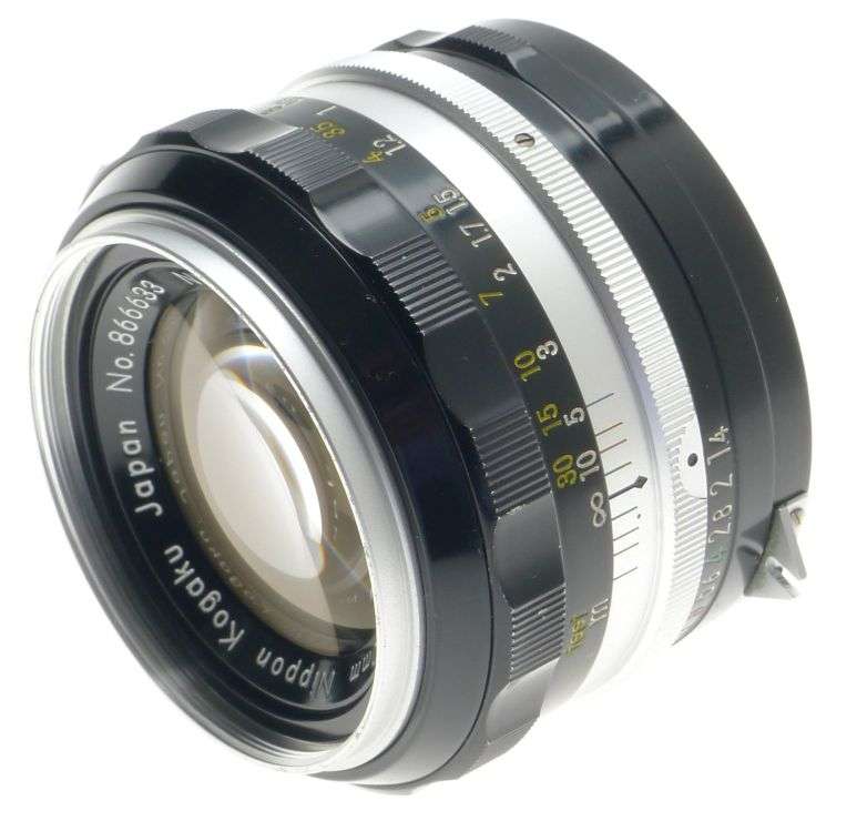 NIKKOR-S AUTO 1:1.4/50 BLACK VINAGE MANUAL f=50mm CAMERA FAST LENS CAP FILTER