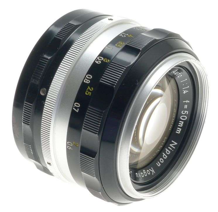 NIKKOR-S AUTO 1:1.4/50 BLACK VINAGE MANUAL f=50mm CAMERA FAST LENS CAP FILTER