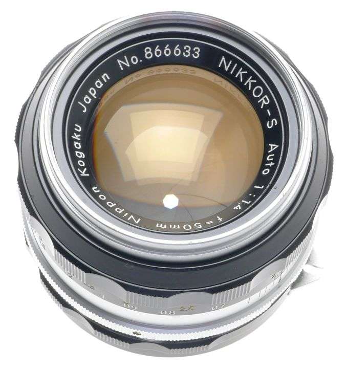 NIKKOR-S AUTO 1:1.4/50 BLACK VINAGE MANUAL f=50mm CAMERA FAST LENS CAP FILTER