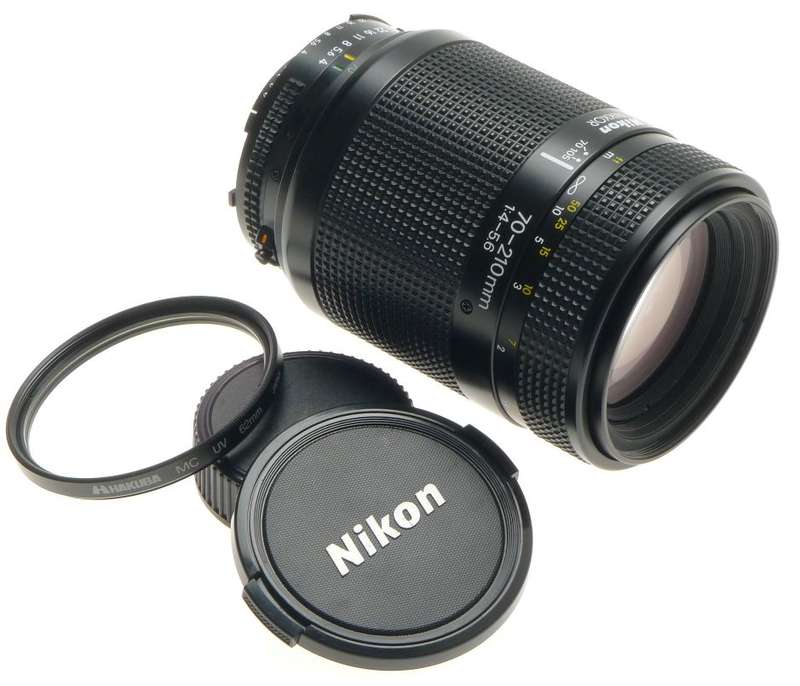 AI-S NIKON CAMERA ZOOM LENS 1:4-5.6 f=70-210mm AF NIKKOR MINT CONDITION CAPS