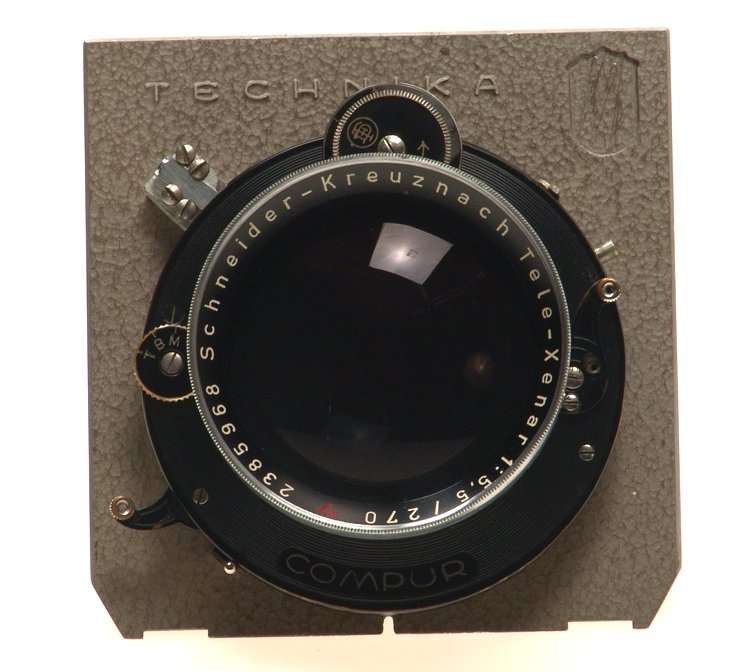 LINHOF SCHNEIDER TELE-XENAR1:5.5/270mm LENS BOARD MINT