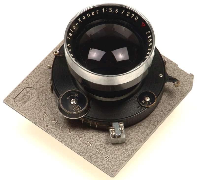 LINHOF SCHNEIDER TELE-XENAR1:5.5/270mm LENS BOARD MINT