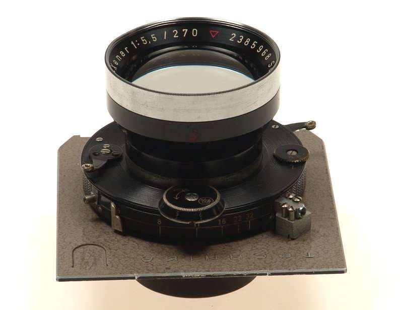 LINHOF SCHNEIDER TELE-XENAR1:5.5/270mm LENS BOARD MINT