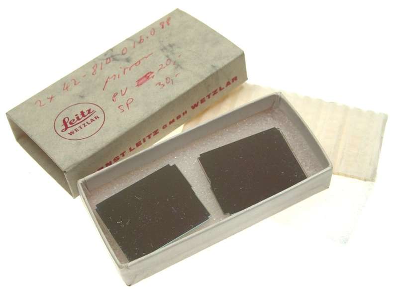 LEICA MIRROR SET PAIR 2x SLR CAMERA BOXED CAMERA LEITZ NEW SPARE PARTS BOXED