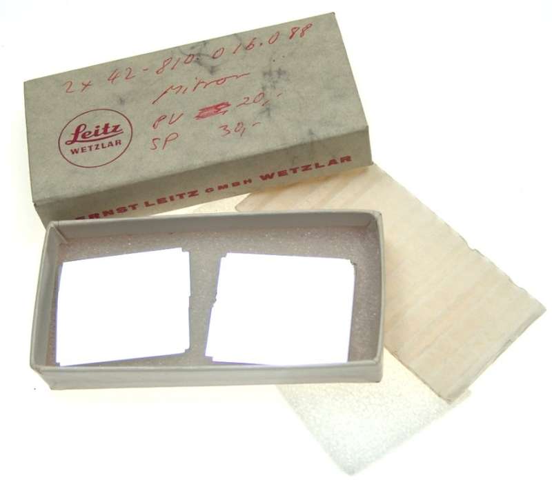 LEICA MIRROR SET PAIR 2x SLR CAMERA BOXED CAMERA LEITZ NEW SPARE PARTS BOXED