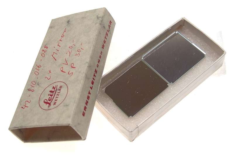 REFLEX LEICA 35mm SET PAIR 2x SLR MIRROR CAMERA BOXED CAMERA LEITZ NEW PARTS