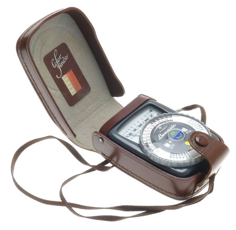 GOSSEN LUNASIX GREY LIGHT EXPOSURE BROWN LEATHER CASE USED CONDITION CLEAN STRAP