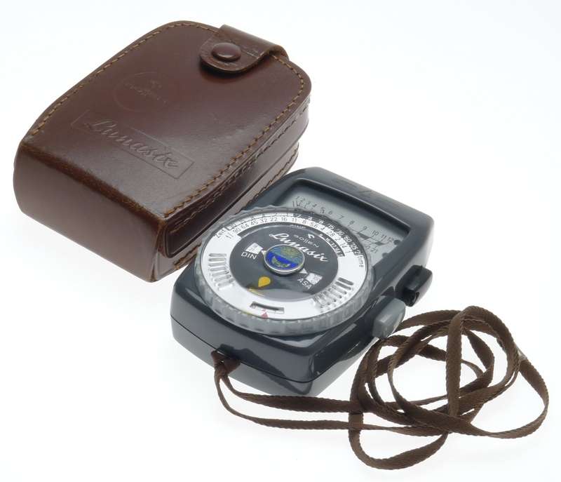 GOSSEN LUNASIX GREY LIGHT EXPOSURE BROWN LEATHER CASE USED CONDITION CLEAN STRAP