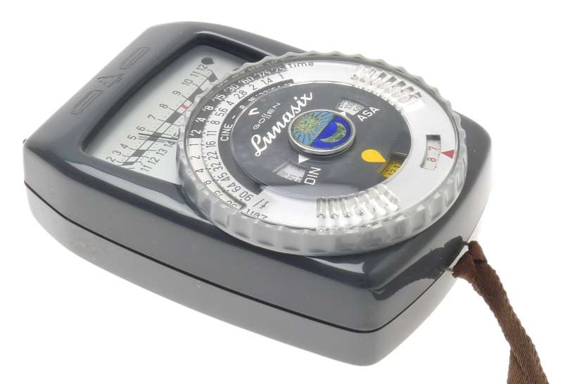 GOSSEN LUNASIX GREY LIGHT EXPOSURE BROWN LEATHER CASE USED CONDITION CLEAN STRAP