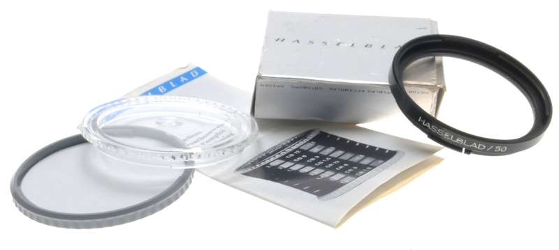 HASSELBLAD BALANCE CAMERA LENS FILTER 50 CR 1x 1,5-0 CAPS MANUAL BOX 50202 NICE