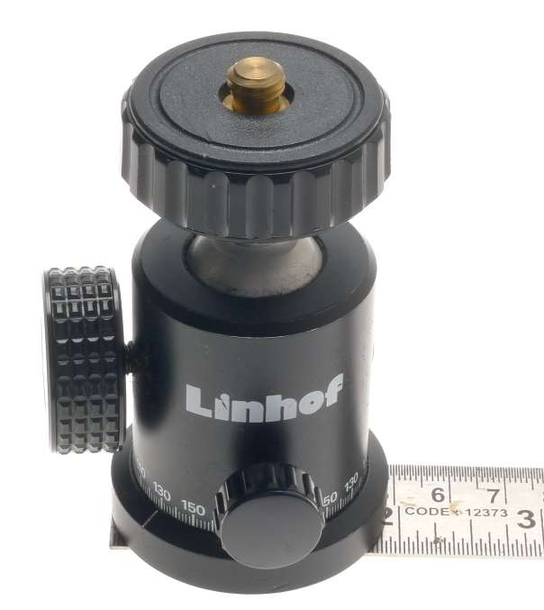 LINHOF UNIVERSAL PROFI CAMERA BLACK ORIGINAL SWIVEL ROTATING BALL HEAD CLAMPABLE