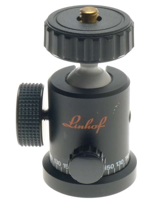 LINHOF UNIVERSAL PROFI CAMERA BLACK ORIGINAL SWIVEL ROTATING BALL HEAD WITH LOCK