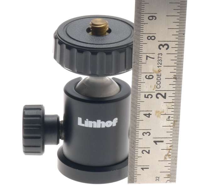 LINHOF UNIVERSAL PROFI CAMERA BLACK ORIGINAL SWIVEL BALL JOINT HEAD W/LOCK NICE