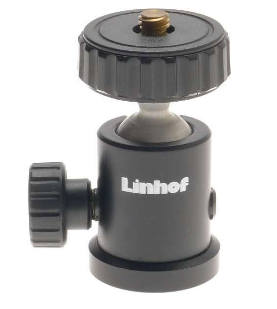 LINHOF UNIVERSAL PROFI CAMERA BLACK ORIGINAL SWIVEL BALL JOINT HEAD W/LOCK NICE