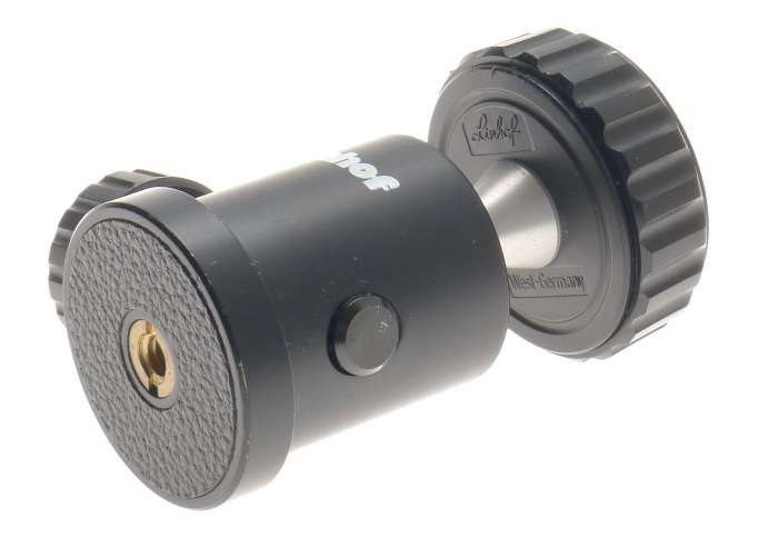 LINHOF UNIVERSAL PROFI CAMERA BLACK ORIGINAL SWIVEL BALL JOINT HEAD W/LOCK NICE